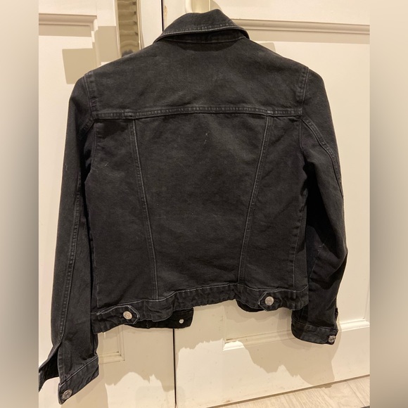 Zara black denim jacket NWT - Picture 3 of 3